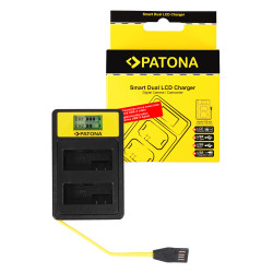 PATONA ładowarka Smart Dual LCD USB Canon LP-E8
