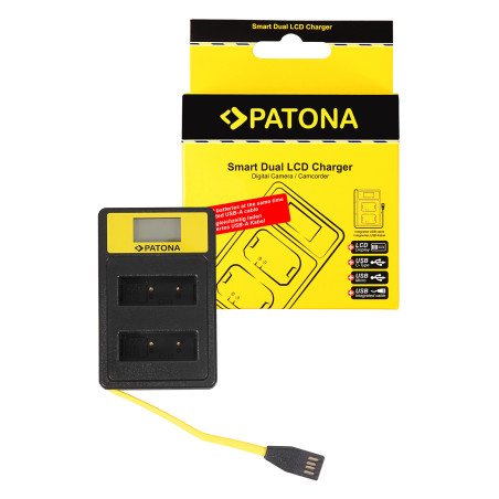 PATONA ładowarka Smart Dual LCD USB Olympus Fuji