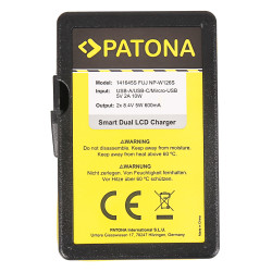 PATONA ładowarka Smart Dual LCD USB Fuji NP-W126
