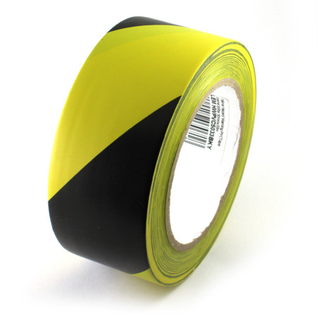 Taśma Hazard Warning PVCTape czarna/żółta 50mmx33m