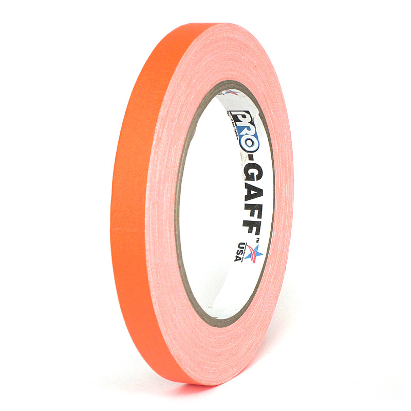 Taśma PRO GAFF pomarańczowa FLUORESCENT 12mmx22,8m