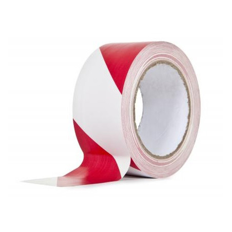 Taśma Hazard Warning PVCTape czer/biała 50mmx33m