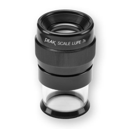 Lupa 7x ze skalą 0,1mm Peak