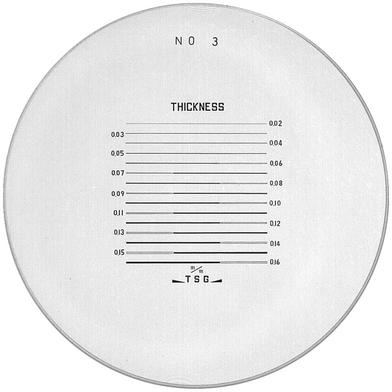 Skala Nr 3 do lupy 1983, 2004, 2028 Peak