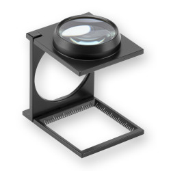 Lupa 9x składana aluminiowa pojedyncza soczewka