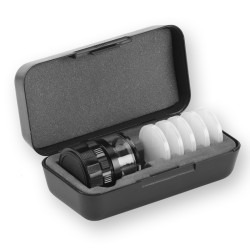 Lupa skalowana 10x z zestawem 5 skal + etui Peak