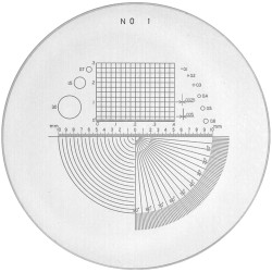 Skala Nr 1 do lupy 1983, 2004, 2028 Peak