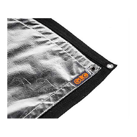 Płótno butterfly srebrne/czarne do ramy 240x240cm