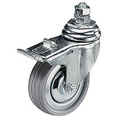 Kółka śr. 75mm z hamulcem i śrubą M10 (3szt)