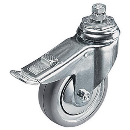 Kółka śr. 100mm z hamulcem i śrubą M10 (3szt)