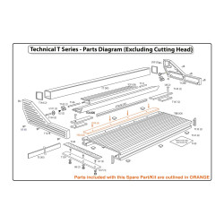 Część serwisowa TFB125 do obcinarki PT1250