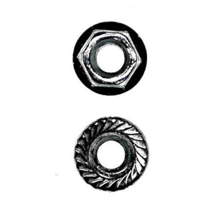 Nakrętka M4 z kołnierzem, moletą