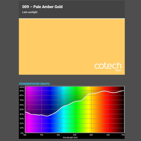 PALE AMBER GOLD 1,22x1m-7,6m filtr foliowy Cotech