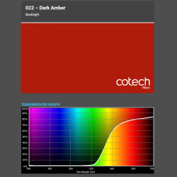 DARK AMBER 1,22x1m-7,6m filtr foliowy Cotech