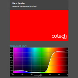 SCARLET 1,22x1m-7,6m filtr foliowy Cotech