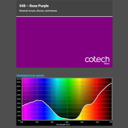 ROSE PURPLE 1,22x1m-7,6m filtr foliowy Cotech