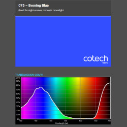 EVENUNG BLUE  1,22x1m-7,6m filtr foliowy Cotech