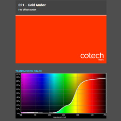 GOLD AMBER 1,22x1m-7,6m filtr foliowy Cotech