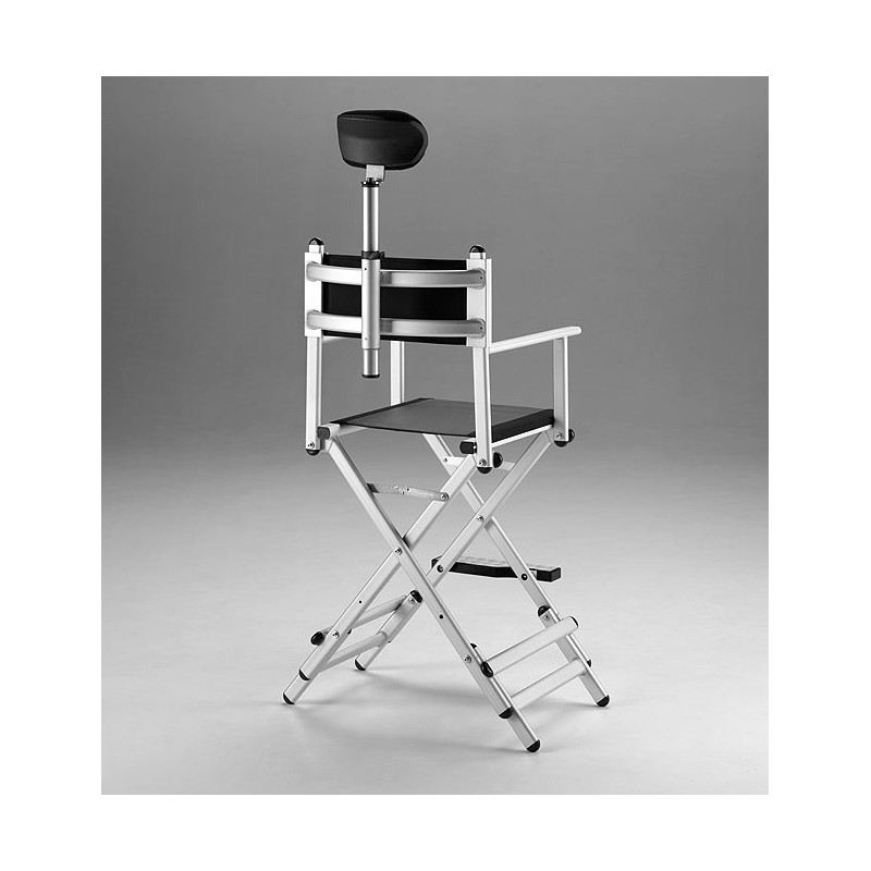 Krzesło 'reżyserskie' aluminiowe wys. reg. 75-65cm