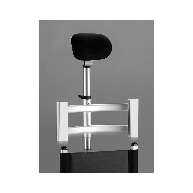 Zagłówek do krzesła, aluminiowy czarny