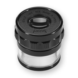 Lupa 10x + biała skala 0,1mm Peak