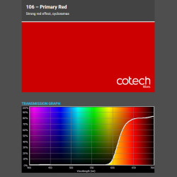 PRIMARY RED 1,22x1m-7,6m filtr foliowy Cotech