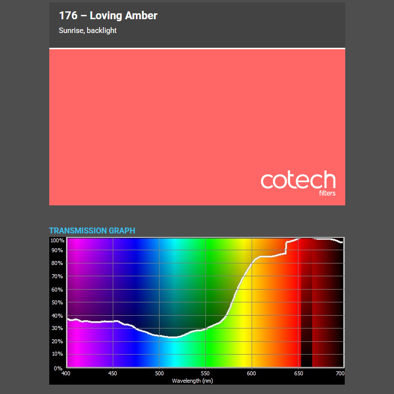 LOVING AMBER 1,22x1m-7,6m filtr foliowy Cotech