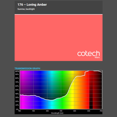 LOVING AMBER 1,22x1m-7,6m filtr foliowy Cotech