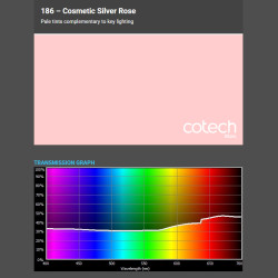 COSMETIC SILVER ROSE 1,22x1m- filtr foliowy Cotech