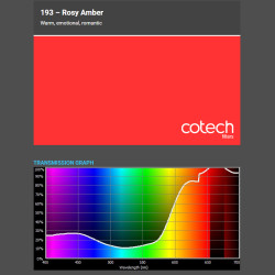 ROSY AMBER 1,22x1m-7,6m filtr foliowy Cotech