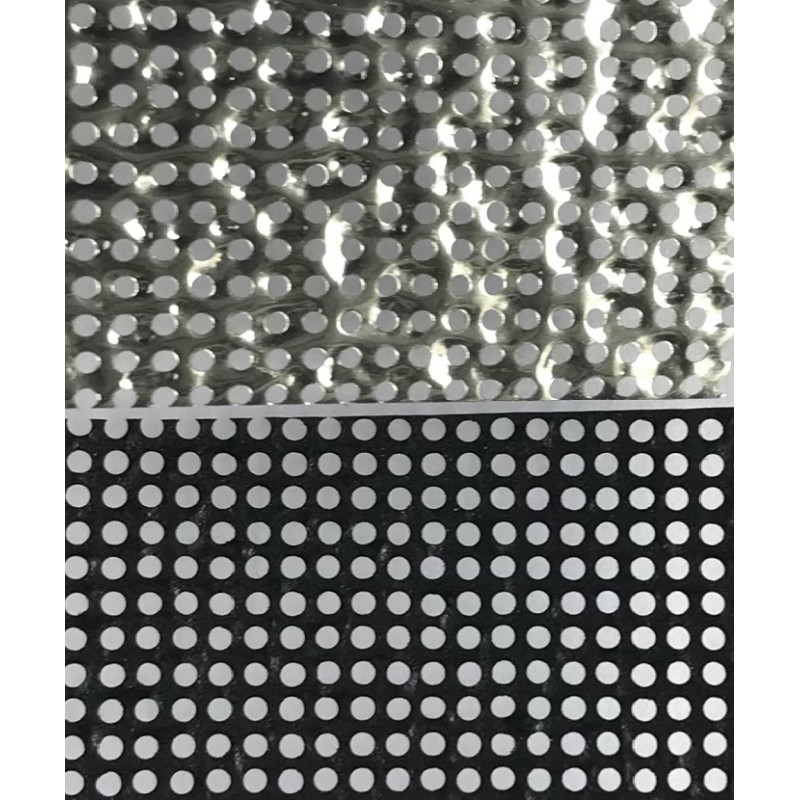 SCRIM SILVER/BLACK 1,22x1m-7,62m folia Cotech