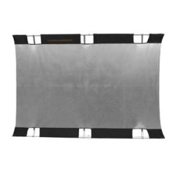 Zestaw PRO rama + tkanina srebrna/biała 130x190 cm