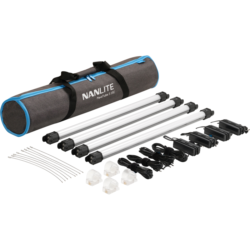 Lampa PavoTube II 15C RGBWW 4KIT akumulator wbud.