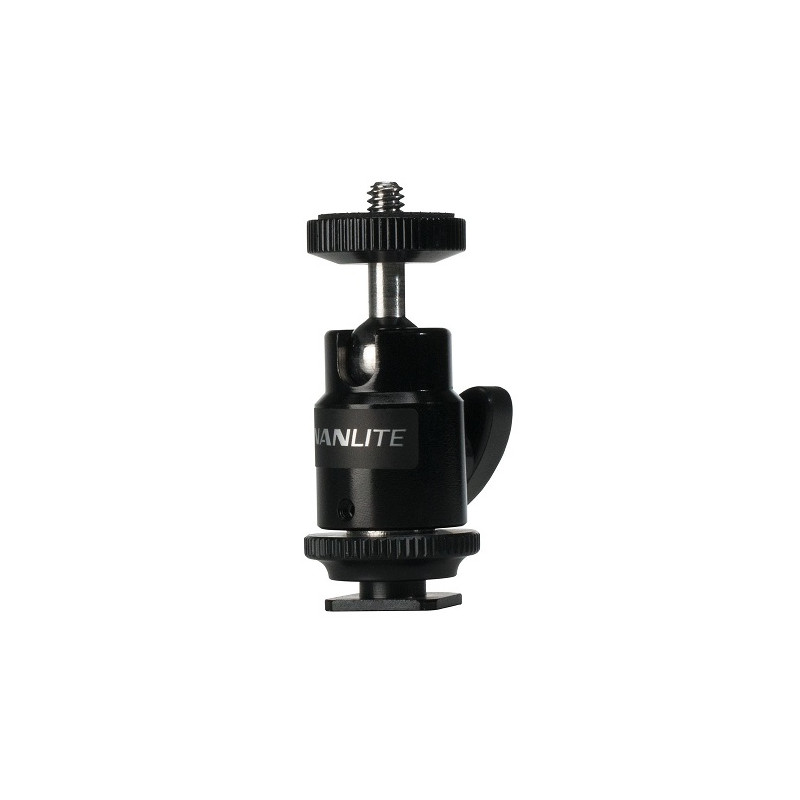 Głowiczka MINI BALL HEAD z 1/4'' i gorącą stopką