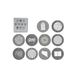 GOBO 1 Zestaw filtrów do spota PJ-FZ60, 10szt