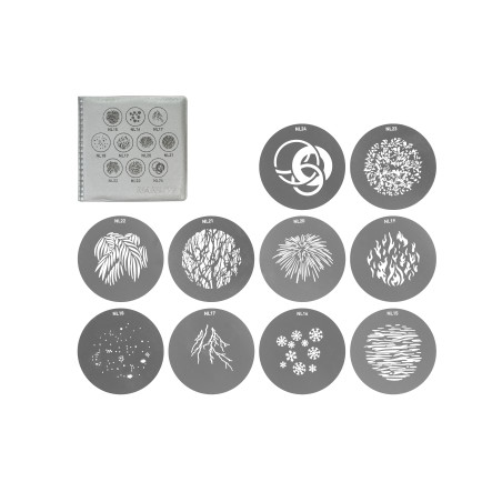 GOBO 2 Zestaw filtrów do spota PJ-FZ60, 10szt