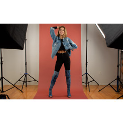 Tło 2,72x11m-RED CLAY papierowe