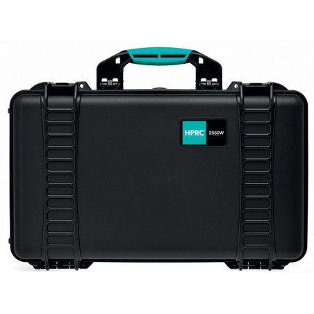 Kufer HPRC 2550WC z gąbką i kółkami, czarny, niebi