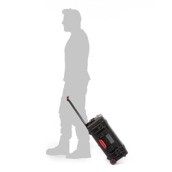 Kufer HPRC 2550WE pusty z kółkami - czarny