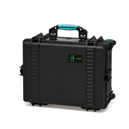 Kufer HPRC 2600WE pusty z kółkami - czarny