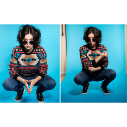 Tło 2,72x11m-BLUE HEAVEN kartonowe