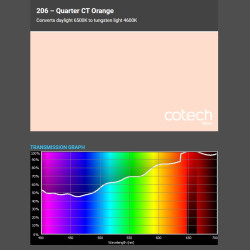 CTO QUARTER ORANGE 1,22x1m-8m filtr foliowy Cotech