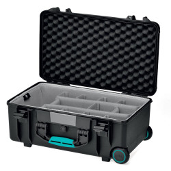 Kufer HPRC 2550W z second skin i kółkami - czarny