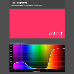 BRIGHT PINK 1,22x1m-7,6m filtr foliowy Cotech