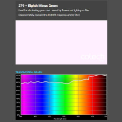 EIGHTH MINUS GREEN 1,22x1m-8m filtr foliowy Cotech