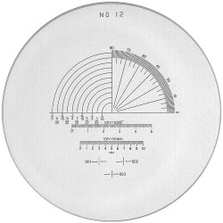 Skala Nr 12 do lupy 1983, 2004, 2028 Peak