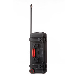 Kufer HPRC 2550WC z gąbką i kółkami - czerwony