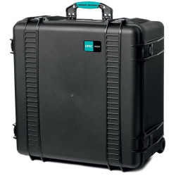 Kufer HPRC 4600WE pusty z kółkami - czarny niebies