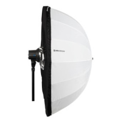 Tkanina srebrna/czarna do parasola Deep 105cm